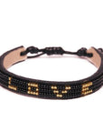 Skinny LOVE Bracelet - Black/Gold vendor-unknown
