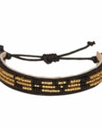 Skinny LOVE Bracelet - Gold/Black vendor-unknown