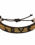 Skinny LOVE Bracelet - Gold/Black vendor-unknown