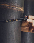 Skinny LOVE Bracelet - Black/Gold vendor-unknown
