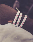Pretty in Pink Skinny Bracelet - White & Pink vendor-unknown