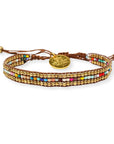 Skinny Gold Darjeeling Rainbow Bracelet