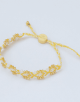 Bali Friendship Lei Bracelet - Yellow White