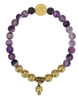 Namaste Chakra Stone Bracelet - Grape Agate vendor-unknown