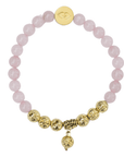 Namaste Chakra Stone Bracelet - Rose Quartz vendor-unknown