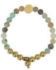Namaste Chakra Stone Bracelet - Sand Amazonite vendor-unknown