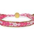 Bali Friendship Bracelet - Pale Pink & White