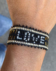 Taj LOVE Bracelet - Black & White vendor-unknown