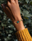 Tagua Heart Bracelet - Turquoise vendor-unknown
