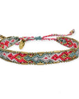 Bali Metallic Friendship Bracelet - Ice Crystal vendor-unknown