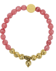 Namaste Chakra Stone Bracelet - Pink Agate vendor-unknown