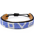 LOVE Bracelet - Azure Blue and White Love Is Project