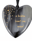 New Engravable Open Your Heart Necklace - Black vendor-unknown