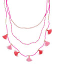 Bali Garland Necklace - Neon Pink vendor-unknown