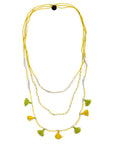Bali Garland Necklace - Yellow vendor-unknown