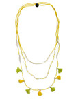 Bali Garland Necklace - Yellow vendor-unknown