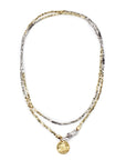 Kali Ombre Necklace - Silver / Gold vendor-unknown