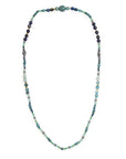 Evil Eye Recycled Glass Necklace - Blue vendor-unknown