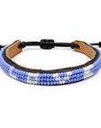 Skinny LOVE Bracelet - Azure Blue and White Love Is Project