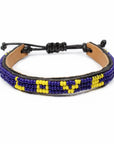 Skinny LOVE Bracelet - Navy and Yellow Love Is Project