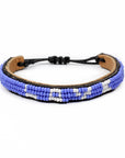 Skinny LOVE Bracelet - Royal Blue and White vendor-unknown