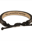 Skinny LOVE Bracelet - Black/Gold vendor-unknown