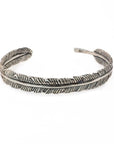 TWFF Silver Feather Cuff vendor-unknown