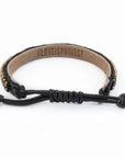 Skinny LOVE Bracelet - Gold/Black vendor-unknown