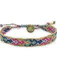 Bali Metallic Friendship Bracelet - Aqua Reef Love Is Project
