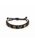 Skinny LOVE Bracelet - Black/Gold vendor-unknown
