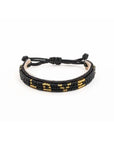 Skinny LOVE Bracelet - Black/Gold vendor-unknown