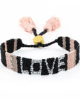 Atitlan LOVE Bracelet - Black & Neutral vendor-unknown