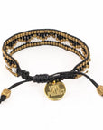 Taj Beaded Bracelet - Black and White vendor-unknown