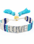 ATITLAN LOVE BRACELET - BLUE & WHITE vendor-unknown