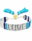 ATITLAN LOVE BRACELET - BLUE & WHITE vendor-unknown