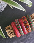 Corazon Wooden Bangle - Red vendor-unknown