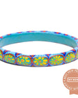 Corazon Wooden Bangle - Turquoise vendor-unknown