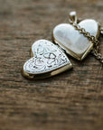 Love Heart Locket Necklace Charm
