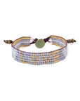 Kids' Seed Bead LOVE with Hearts Bracelet - Lavender vendor-unknown