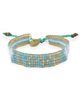 Kids' Seed Bead LOVE with Hearts Bracelet - Mint vendor-unknown