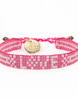 Pretty in Pink Bali Seed LOVE Bracelet