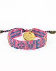 Kids' Seed Bead LOVE Bracelet - Pink vendor-unknown