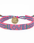 Seed Bead LOVE Bracelet - Pink vendor-unknown