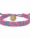 Seed Bead LOVE Bracelet - Pink vendor-unknown