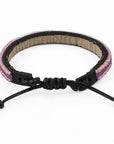 Skinny Ombré LOVE Bracelet - Pink Power
