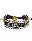 Taj LOVE Bracelet - Black & White