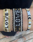 Taj LOVE Bracelet - White & Black vendor-unknown