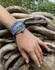 Taj LOVE Bracelet - Blue & Black vendor-unknown