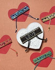 Taj LOVE Bracelet - White & Black vendor-unknown