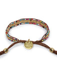 Skinny Gold Darjeeling Double Rainbow Bracelet